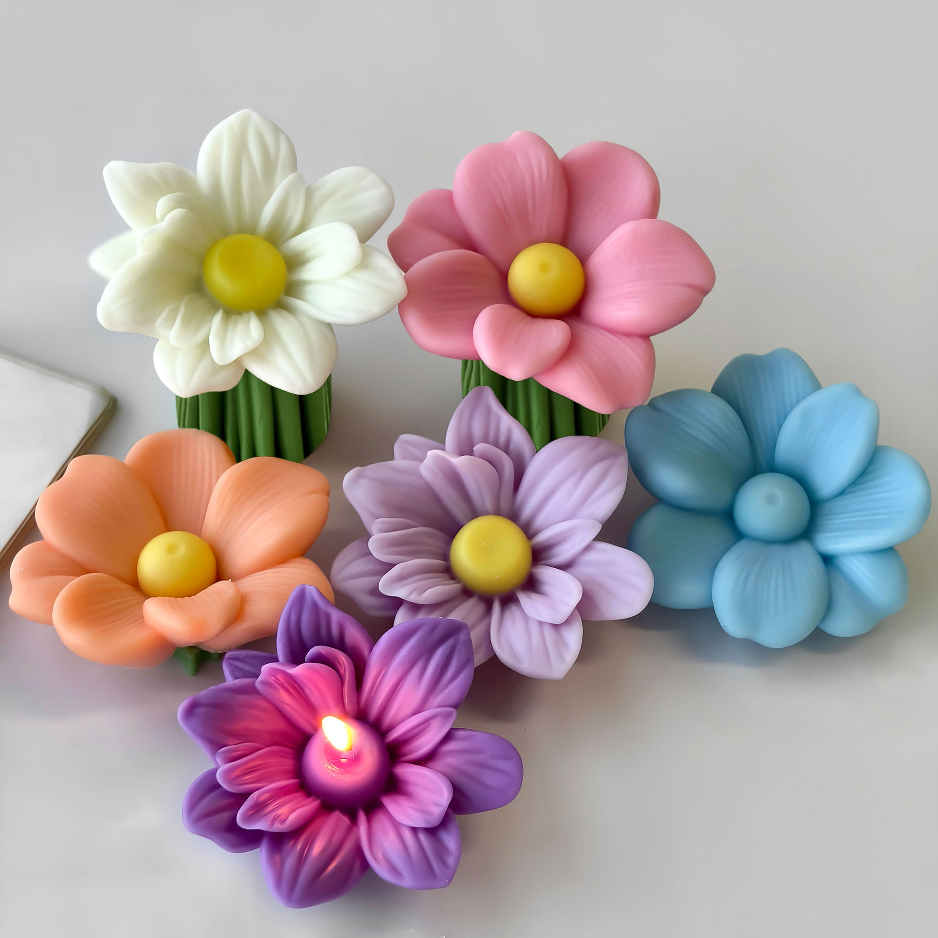 Soap Making Fragrance - DIY Çiçekler Aroma Mum silikon kalıp