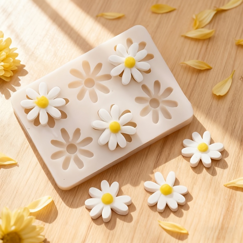 Soap Making Lye - 1 adet 3D Papatya Ayçiçeği Silikon