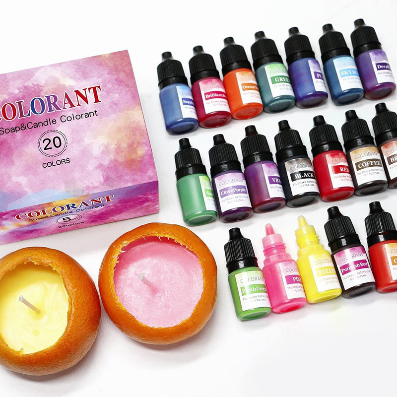Soap Making Liquid - 20 renk mum balmumu Pigment sıvı