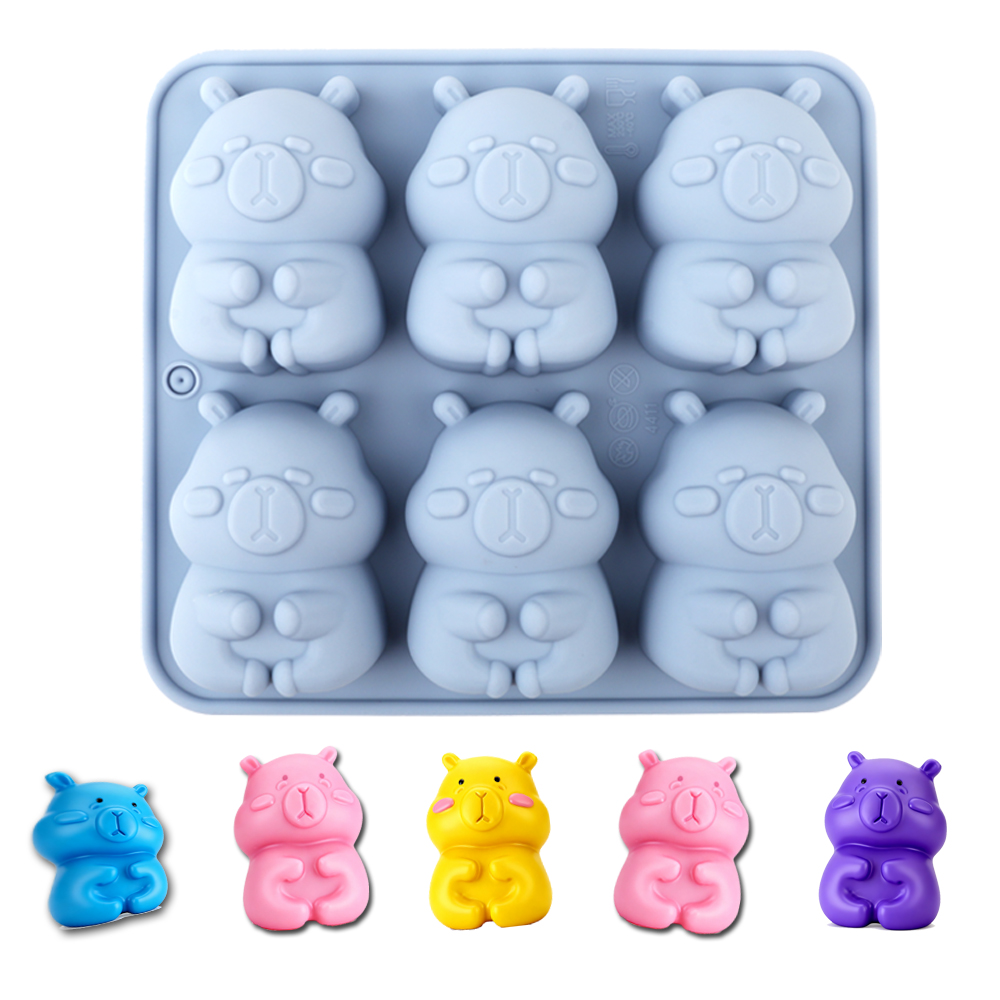 Soap Making Lye - Sevimli Bir Kapibara Şeklinde 1 Silikon