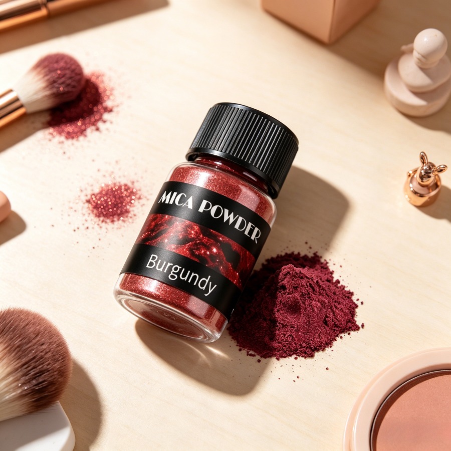 Soap Making Lye - Takı Yapımı için Bordo Mika Tozu
