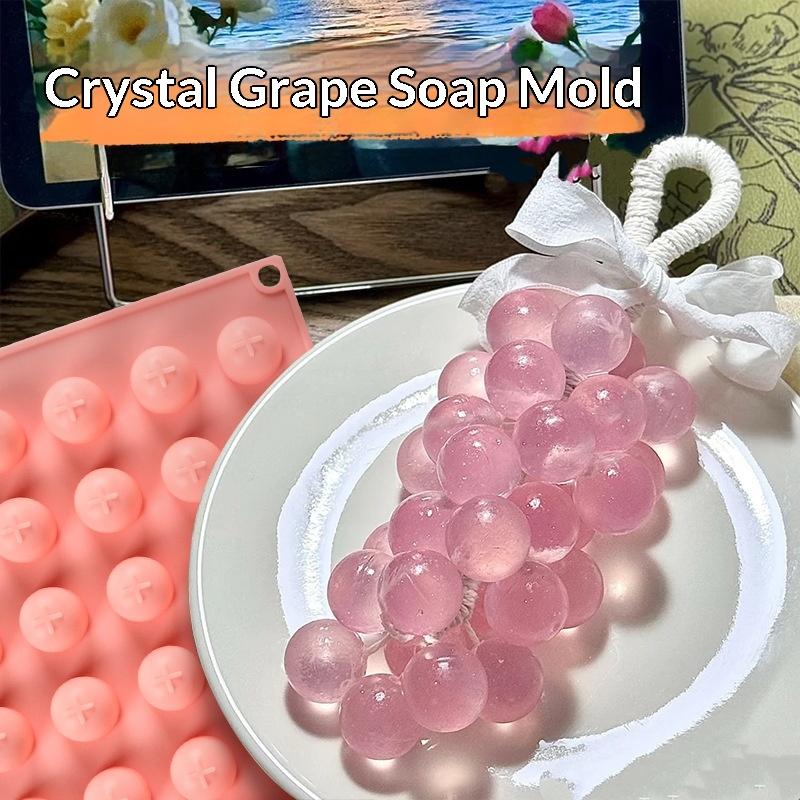 Soap Making Lye - Silikon Üzüm Topu Kalıpları, Kolay Çıkarma,