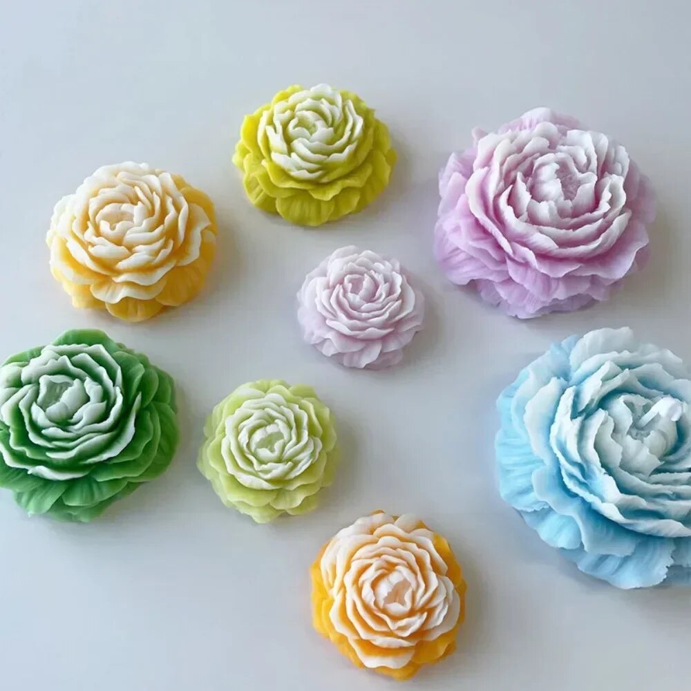 Soap Making For Beginners - 3D Şakayık Mum silikon kalıp DIY