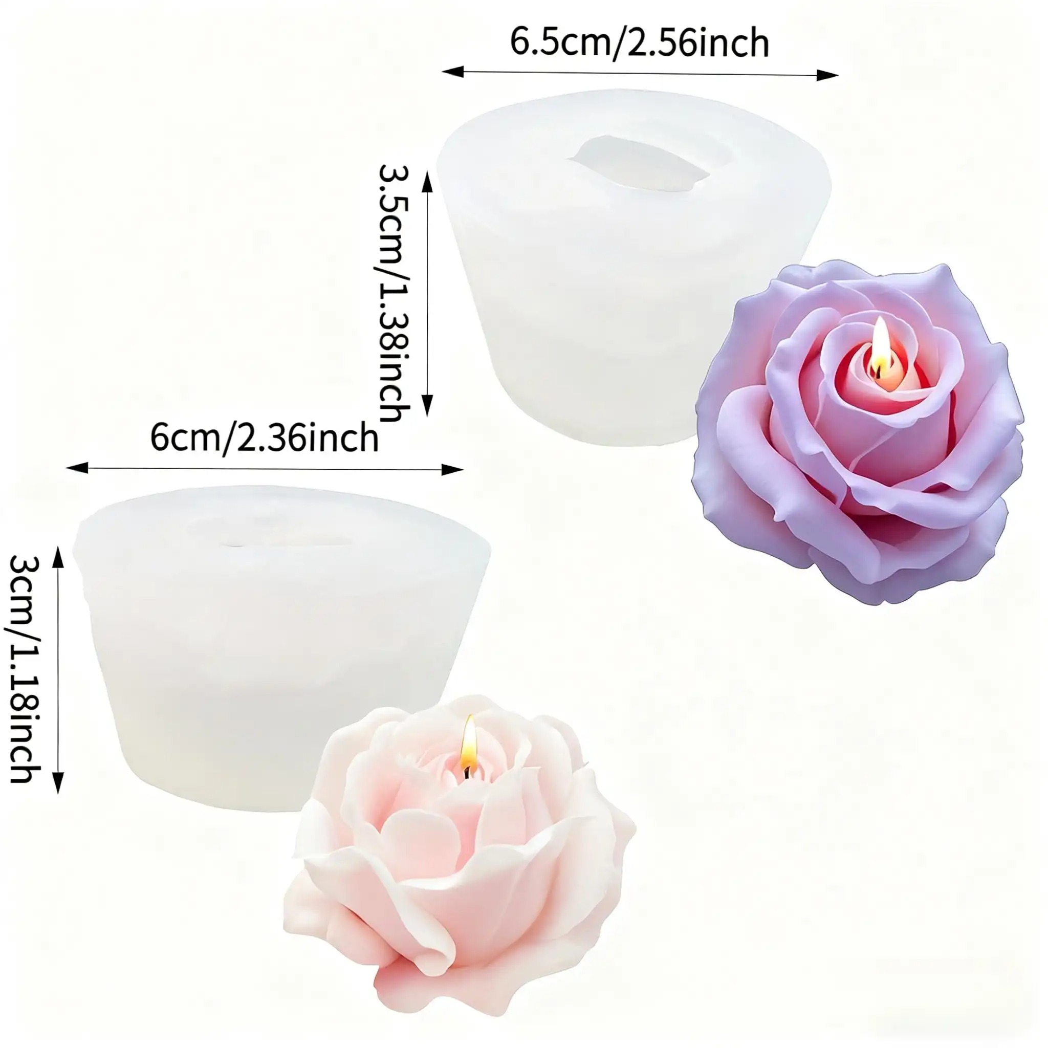 2 Parça Romantik 3D Gül Siliko - Soap Making Additives incelemesi ve fiyatı
