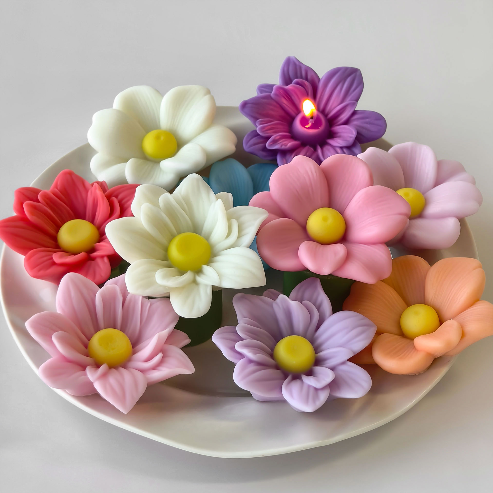 DIY Çiçekler Aroma Mum silikon - Soap Making Fragrance incelemesi ve fiyatı