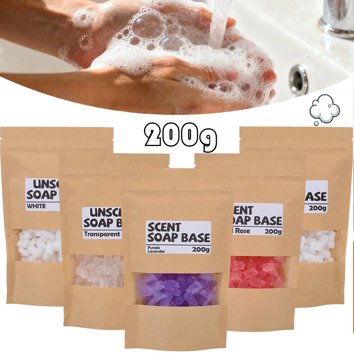 200g Kokulu Sabun Bazı Gliseri - Soap Making Goats Milk incelemesi ve fiyatı