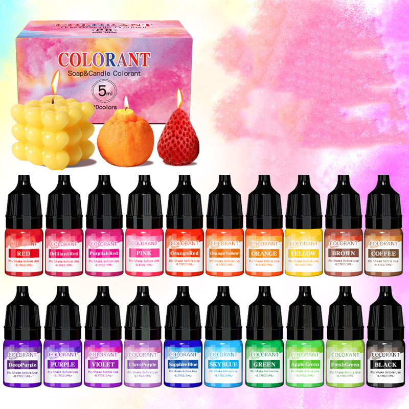 20 renk mum balmumu Pigment sı - Soap Making Liquid incelemesi ve fiyatı