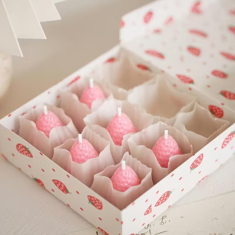Çilek Silikon Mum Kalıbı DIY A - Soap Making Lye incelemesi ve fiyatı