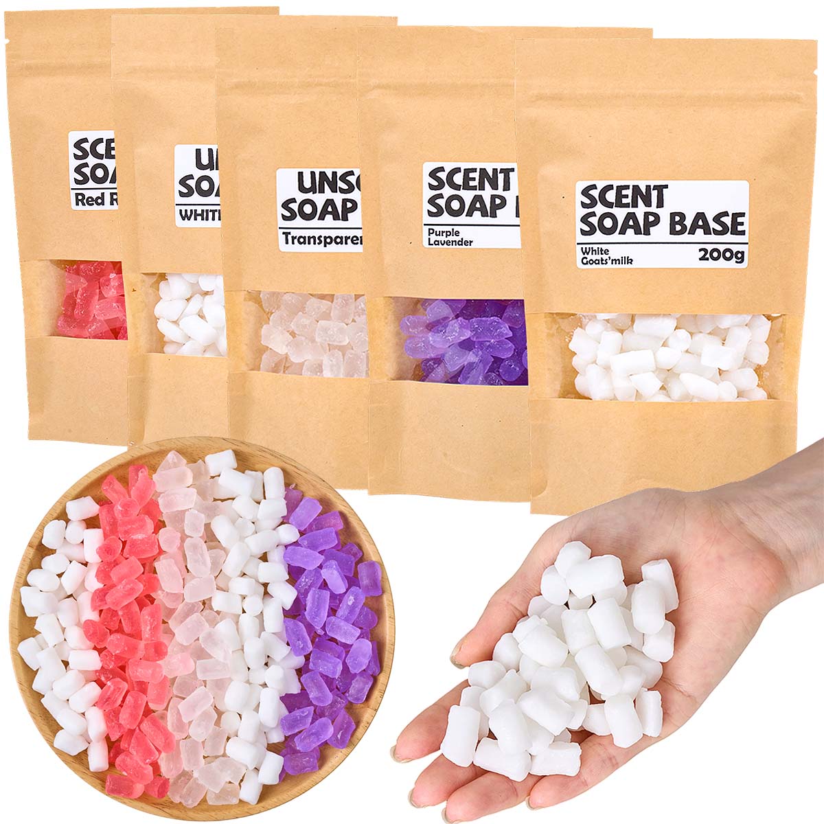 200g Renkli Gliserin Sabun Baz - Soap Making Goats Milk incelemesi ve fiyatı