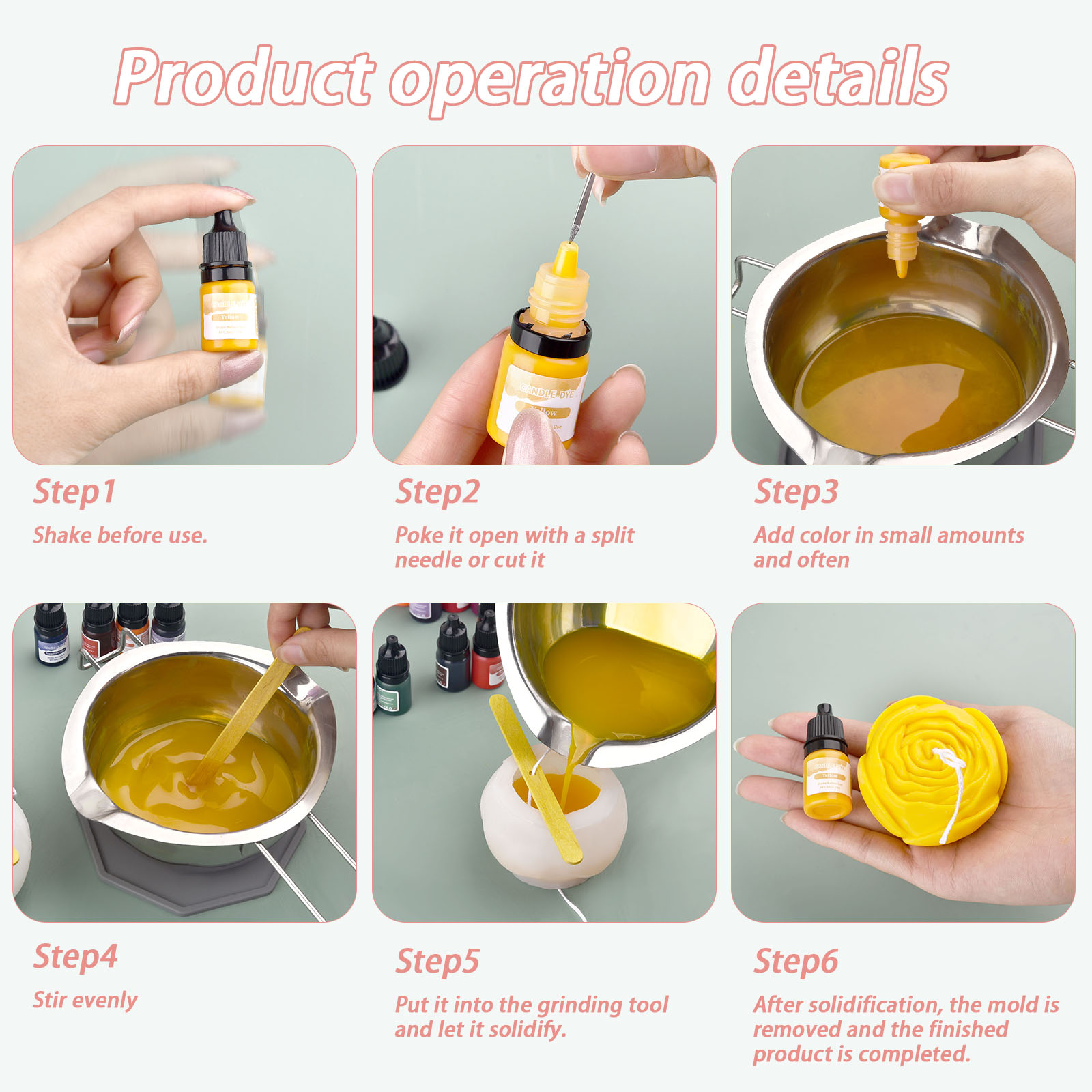 5 ml/Şişe Mum Balmumu Pigment  - Soap Making Liquid incelemesi ve fiyatı