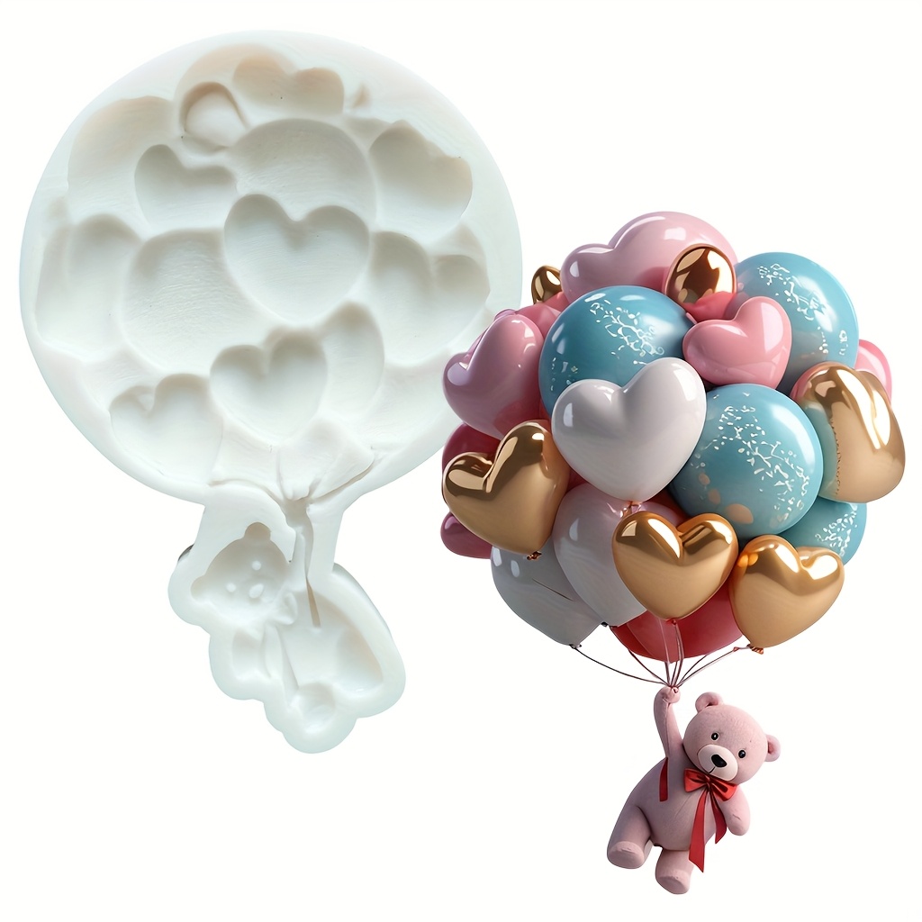 Balon Ayı Kalp Silikon Kalıp F - Soap Making Lye incelemesi ve fiyatı