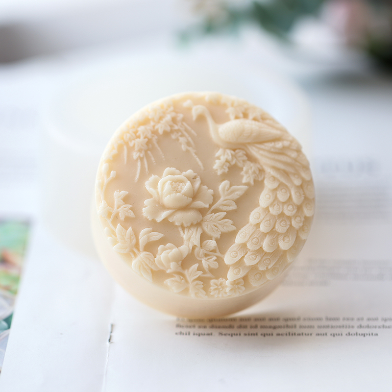 Tavuskuşu Çiçek Desen Silikon  - Soap Making Lye incelemesi ve fiyatı