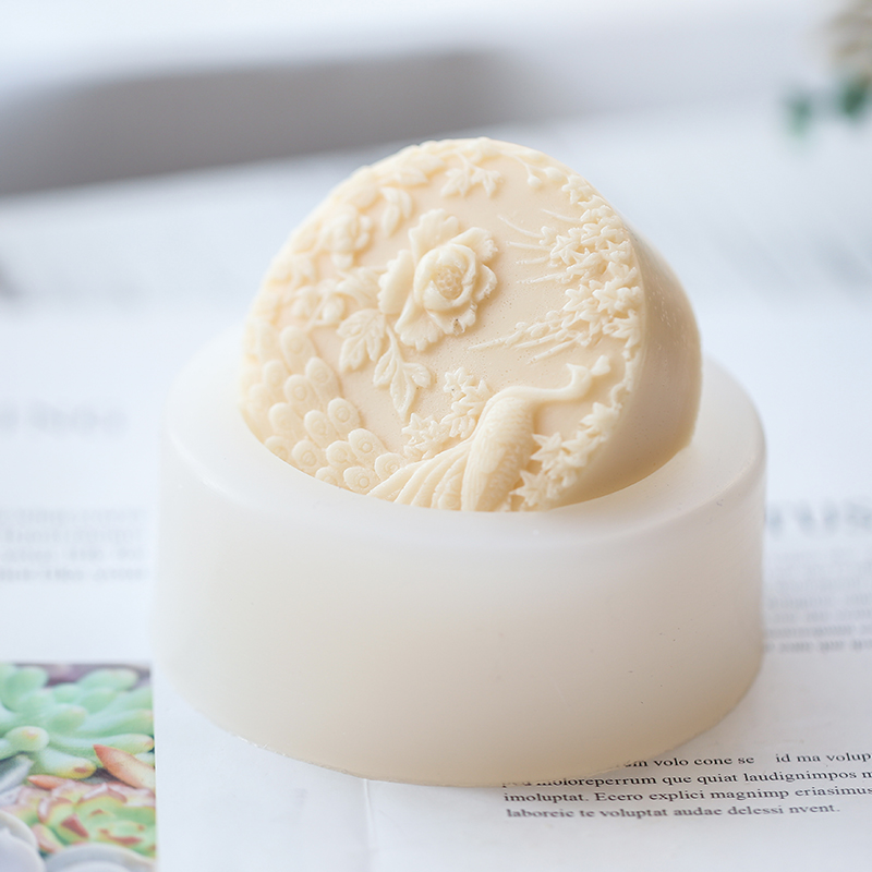 Tavuskuşu Çiçek Desen Silikon  - Soap Making Lye incelemesi ve fiyatı